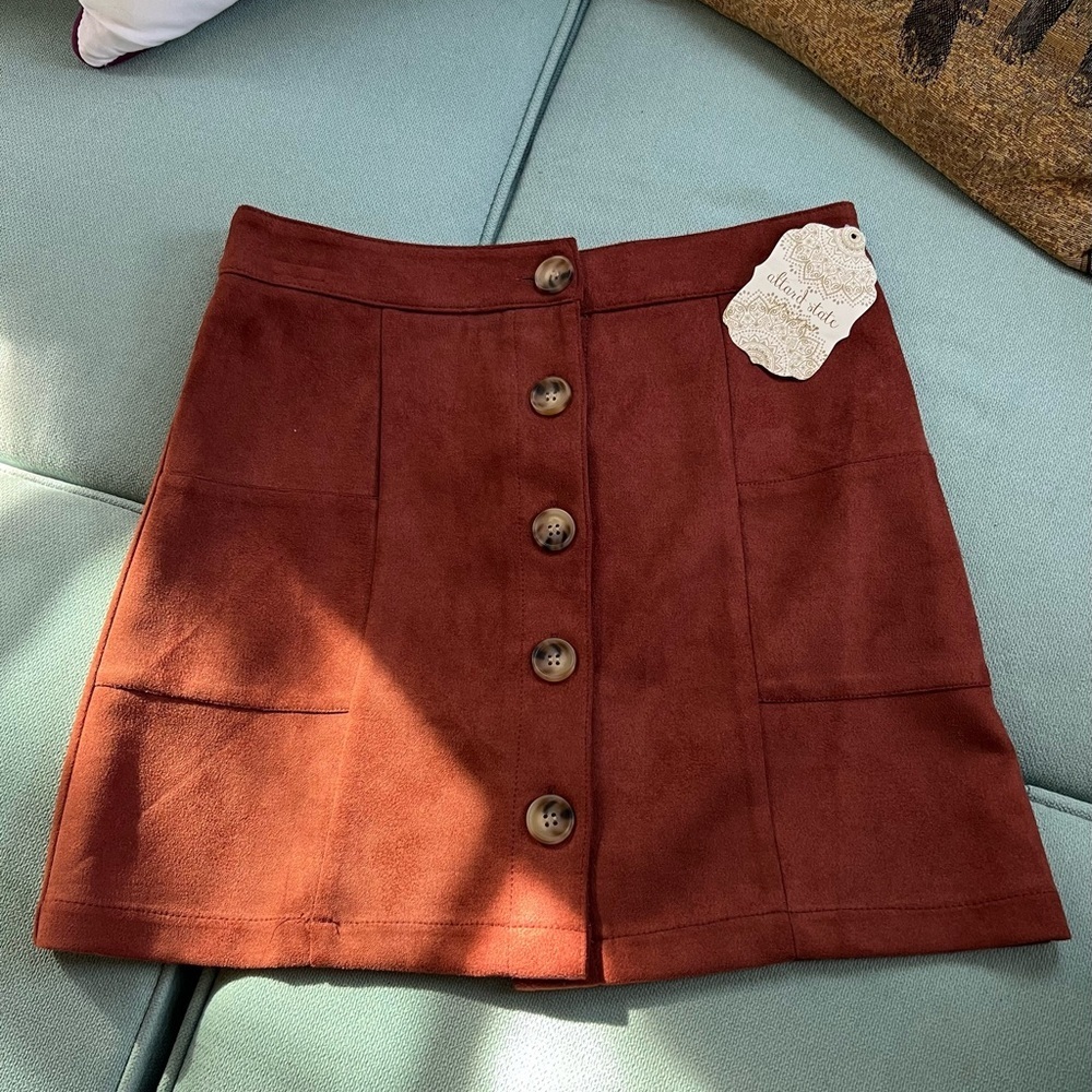 NWTs!! Altar’d State Suede Mini Skirt (size: small)